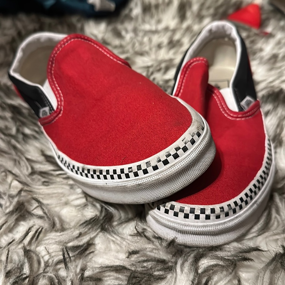 Black and Red Vans